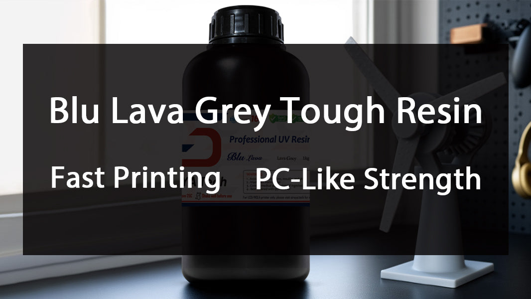 Siraya Tech Blu Lava Grey β Ultra-Fast Printing and PC-like Strength Resin for Engineering Prints