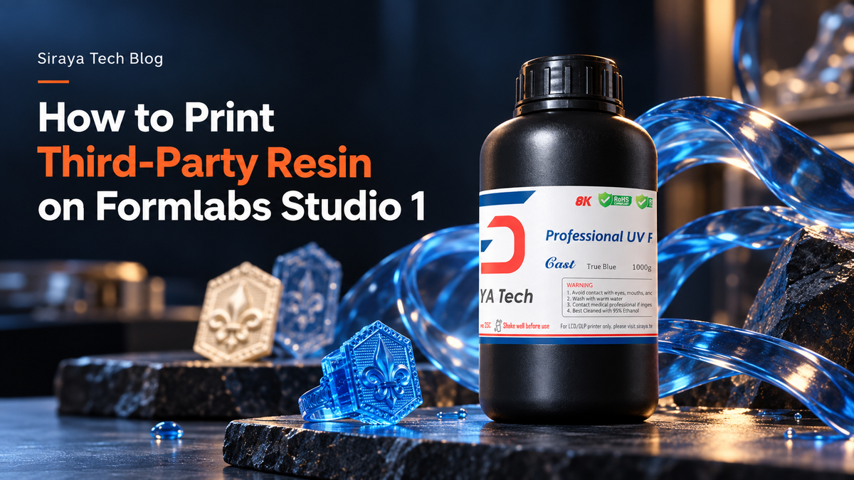 How to Print Third-Party Resin on Formlabs Studio 1 | Siraya Tech