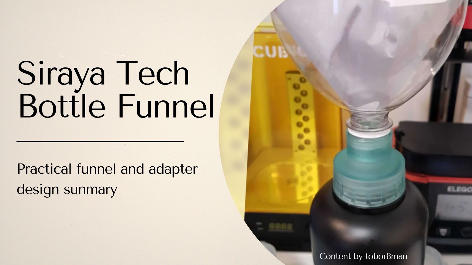 cover Practical 3D Printing Accessories for Siraya Tech Resin Bottles