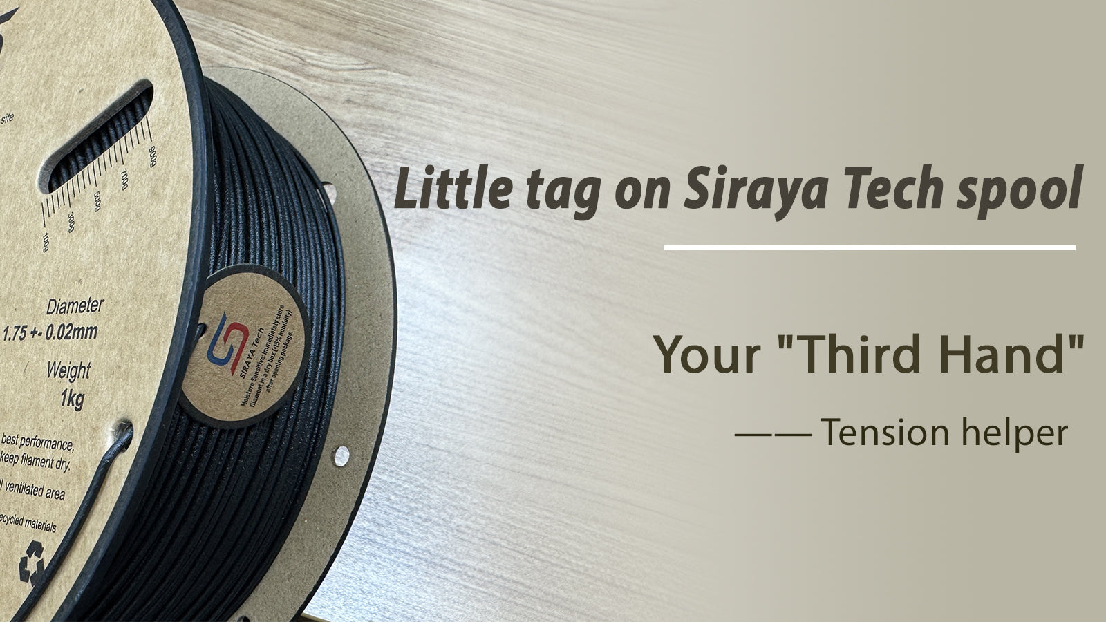 Little tag on Siraya Tech spool