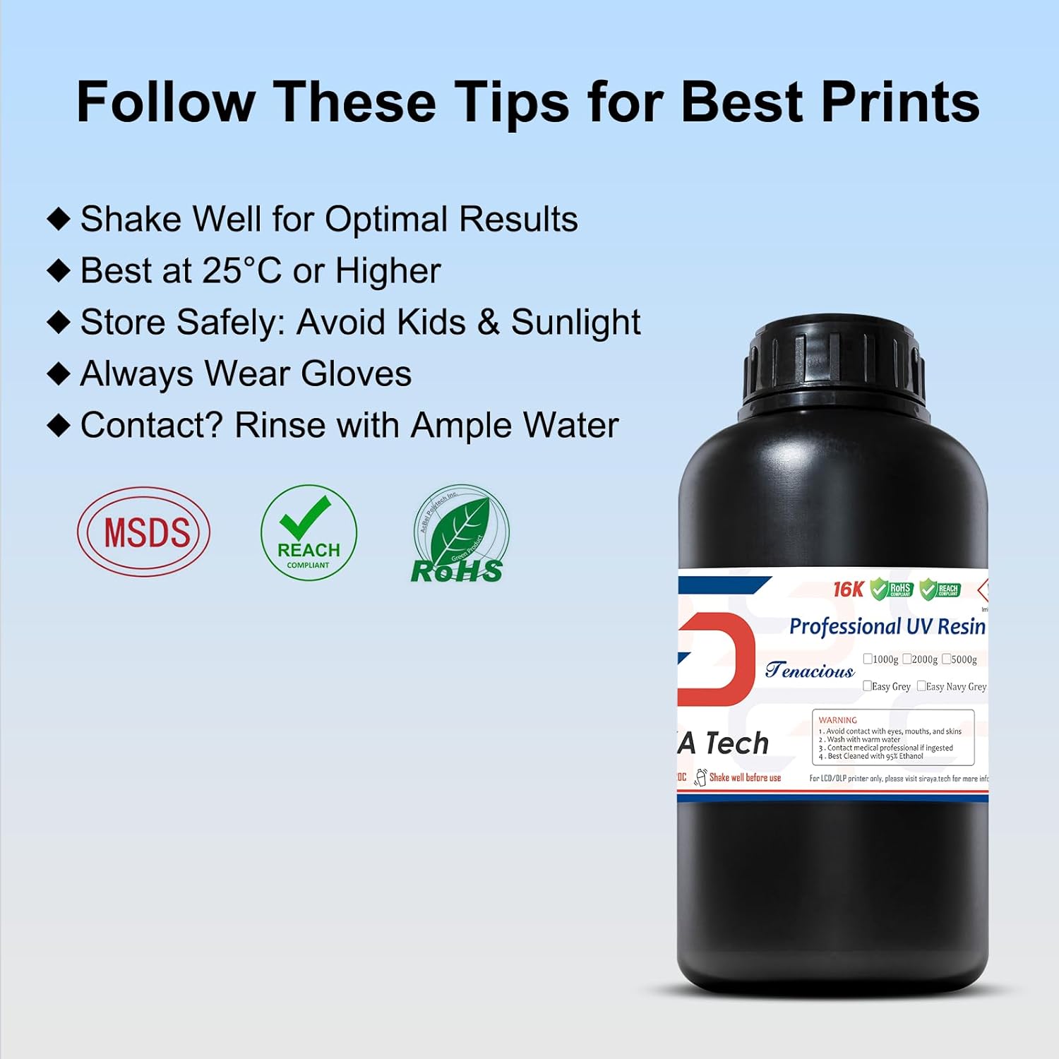 Tenacious Easy - Easy to Print Model resin with Great Impact Resistance