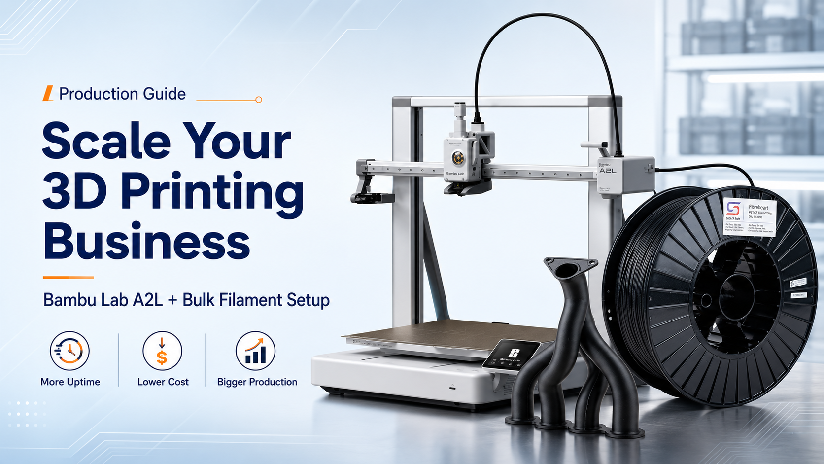Make Money 3D Printing: Maximizing the Bambu Lab A2L with Bulk Filament Rolls