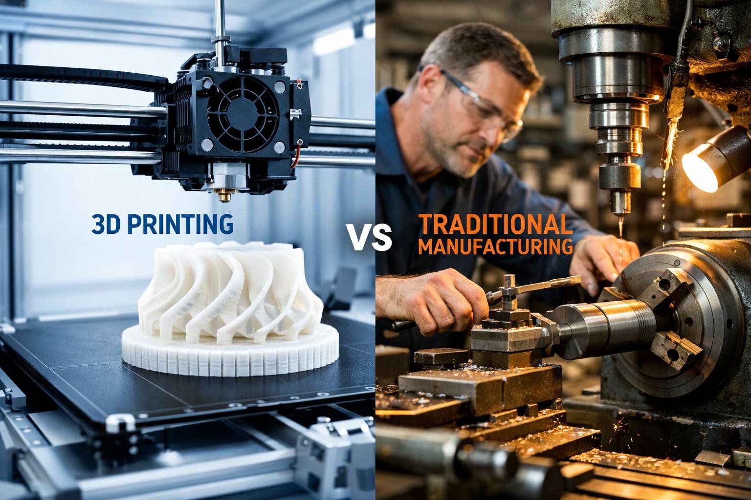 3D Printing vs Traditional Manufacturing