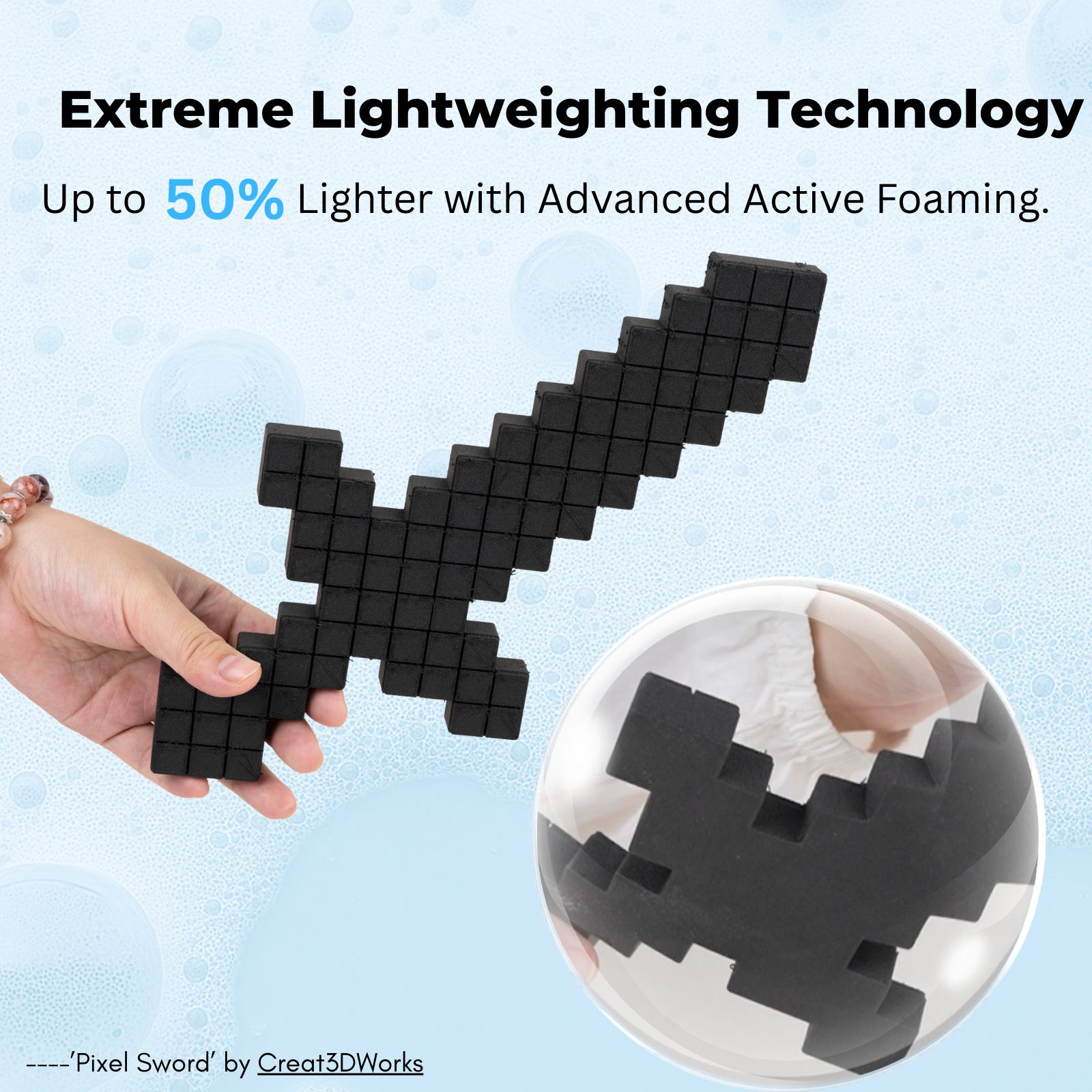 Siraya Tech Rebound PEBA Air 70A-95A - Foamed Elastic Filament