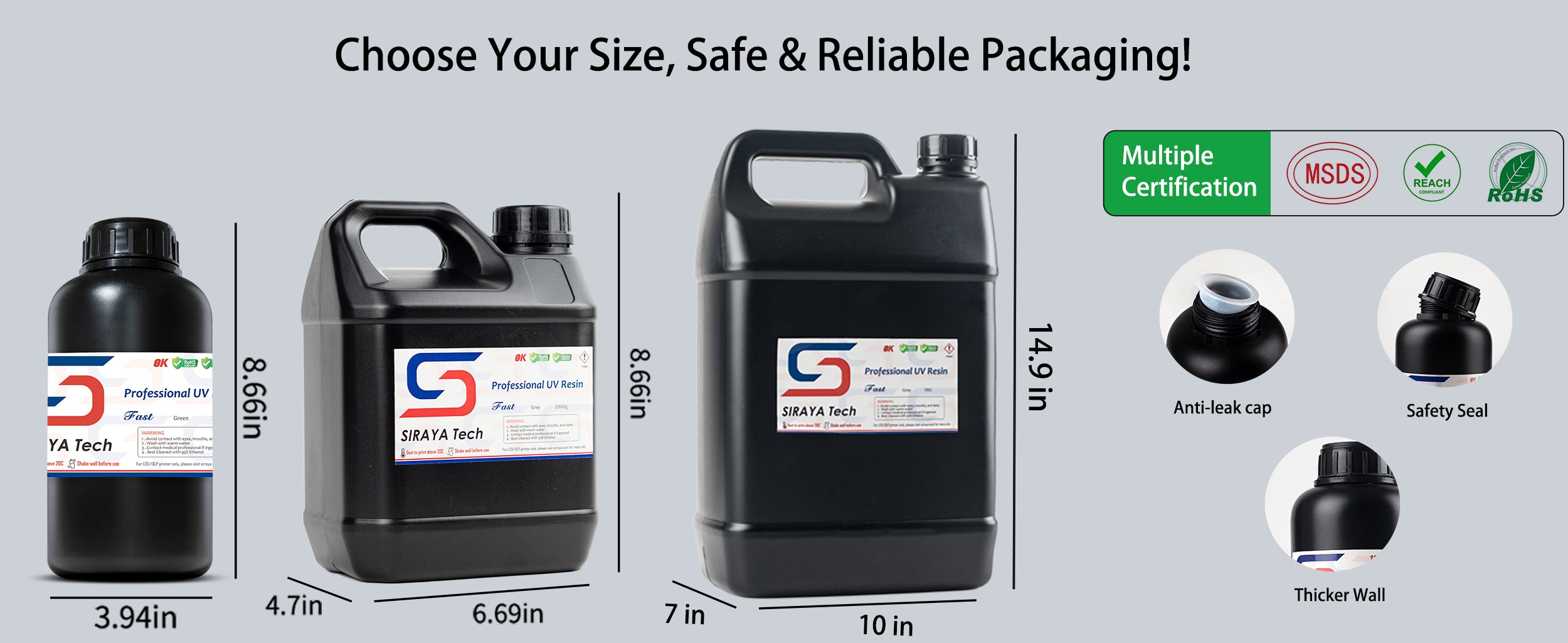 siraya tech 3d printing abs like resin / UV curing resin / photosensitive resin/ photopolymer resin / 