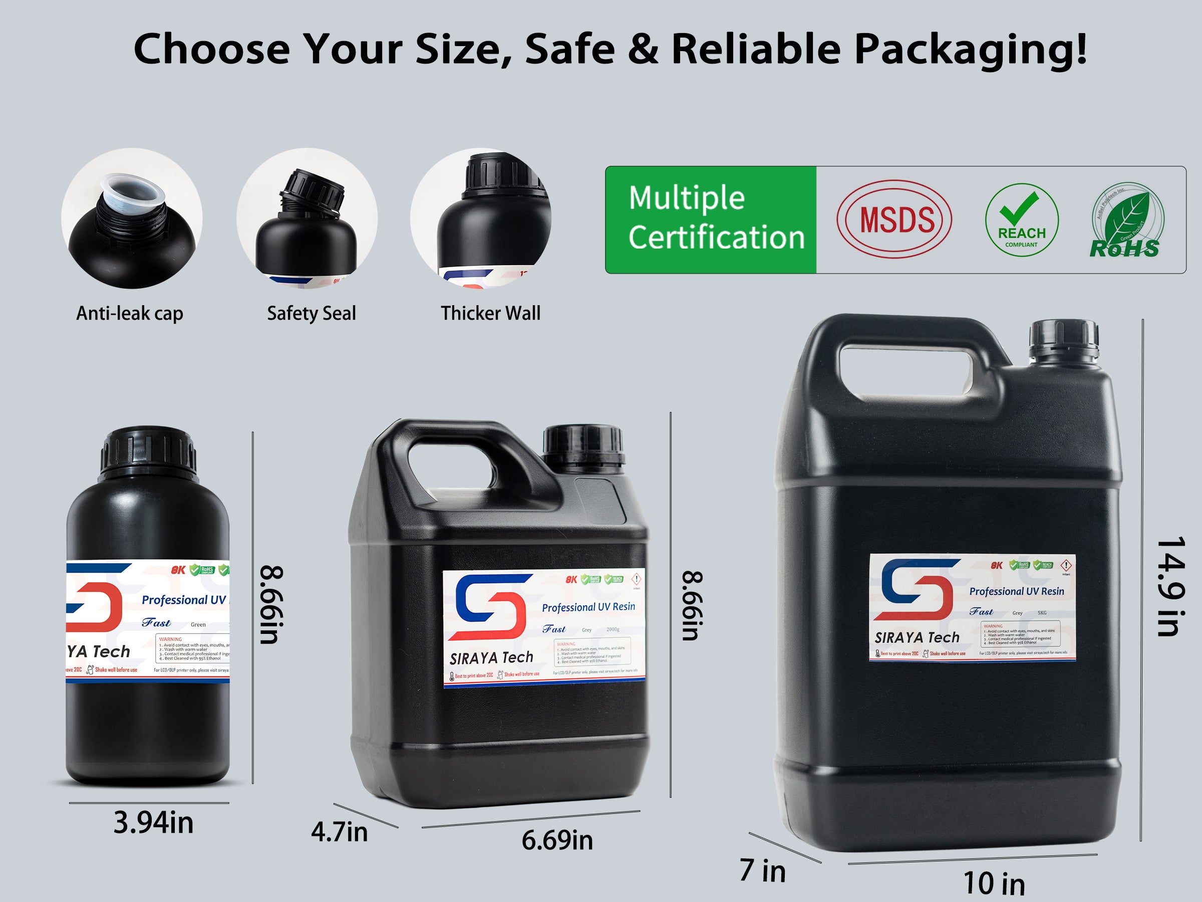 siraya tech 3d printing abs like resin / UV curing resin / photosensitive resin/ photopolymer resin / 