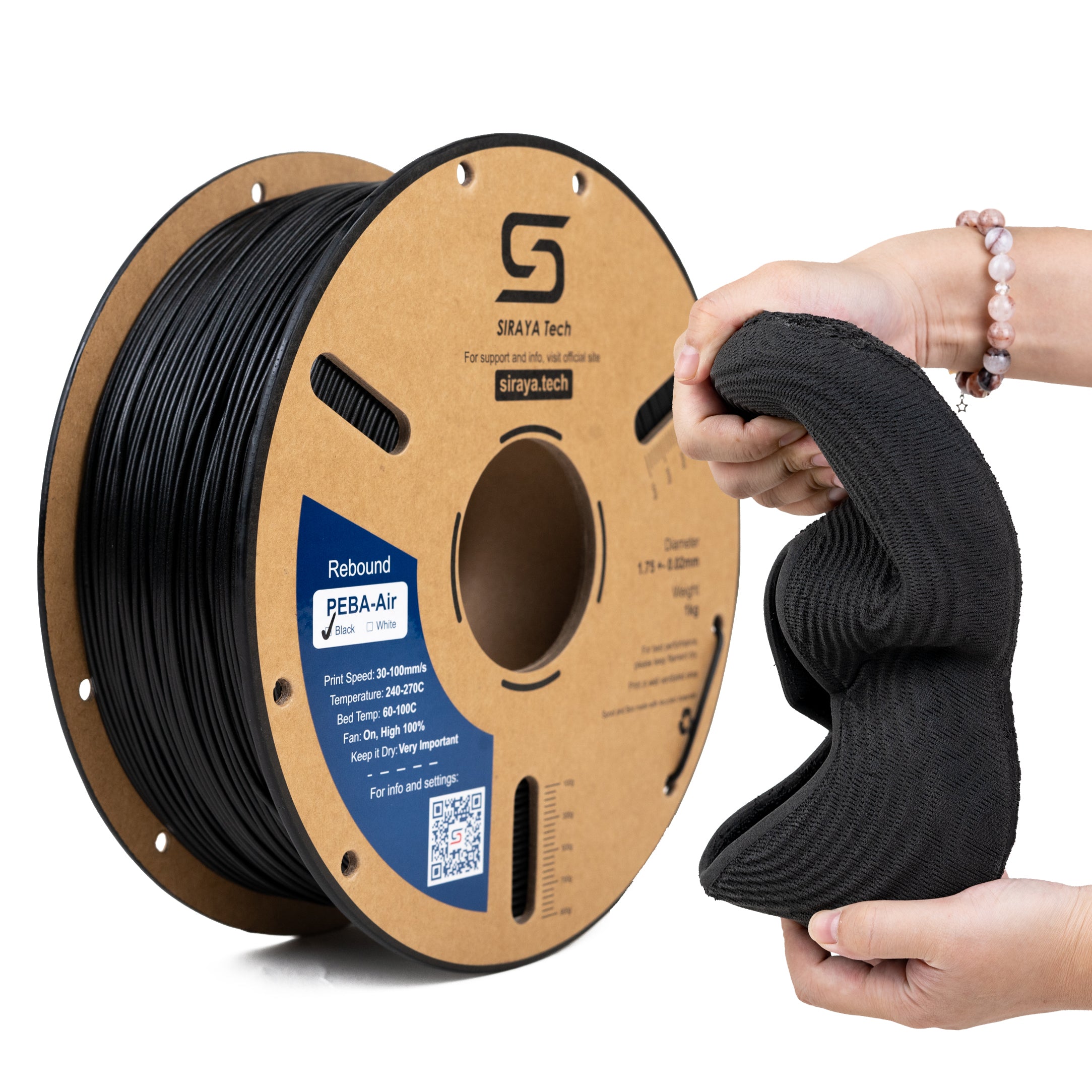 Siraya Tech Rebound PEBA Air 70A-95A - Foamed Elastic Filament