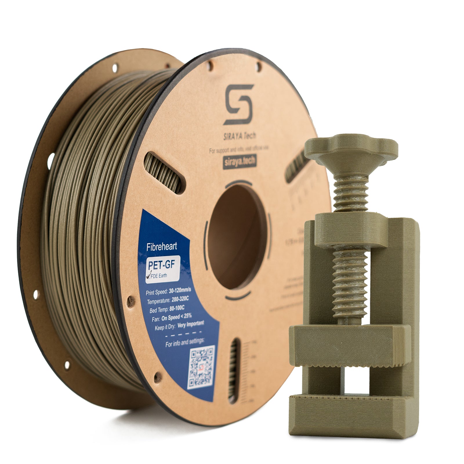 Fibreheart PET-GF 3d printing filament for engineering use