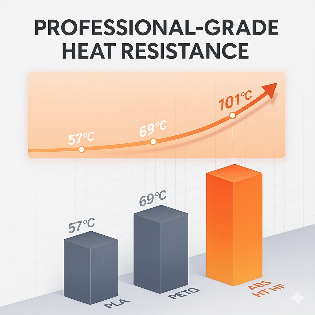 Fibreheart ABS HT HF - High Temp, High Flow Filament